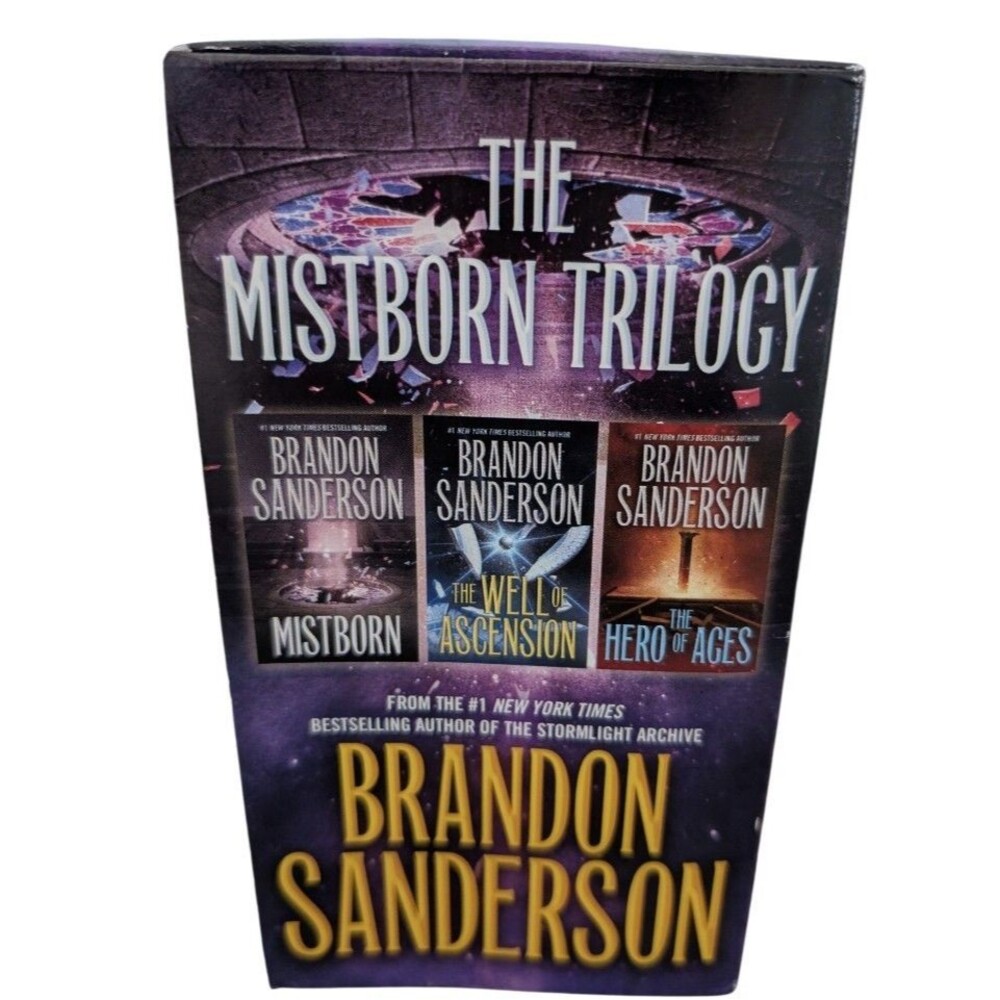 The Mistborn Trilogy Boxed Set Brandon Sanderson Books 1-3 Tor Paperback New